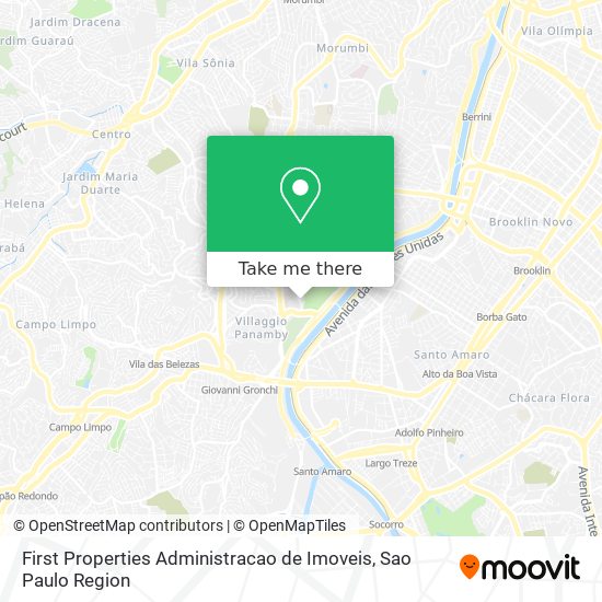 Mapa First Properties Administracao de Imoveis