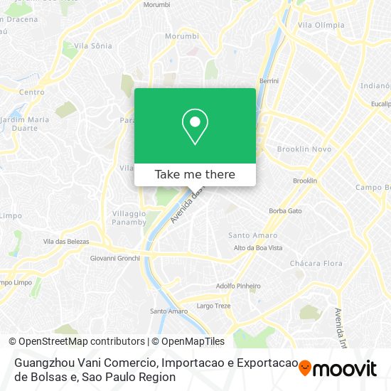 Mapa Guangzhou Vani Comercio, Importacao e Exportacao de Bolsas e