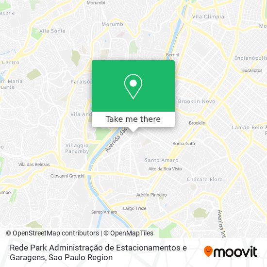 Mapa Rede Park Administração de Estacionamentos e Garagens