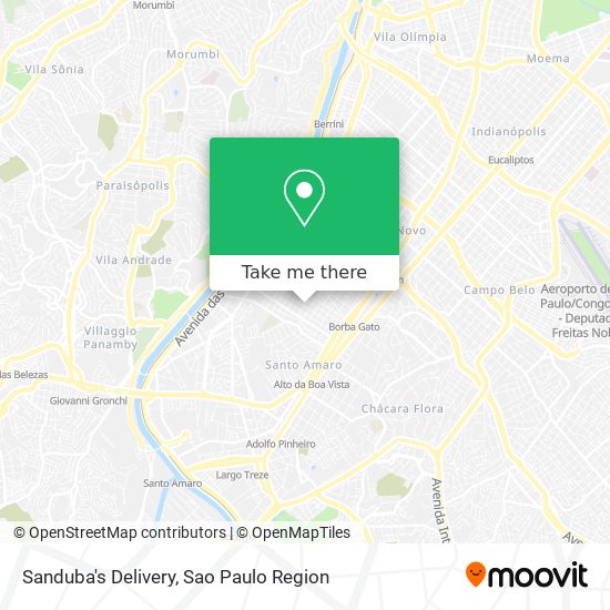 Sanduba's Delivery map