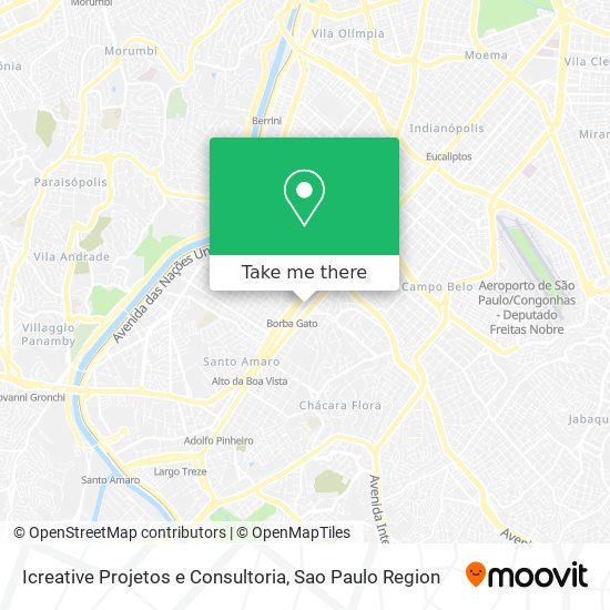 Icreative Projetos e Consultoria map