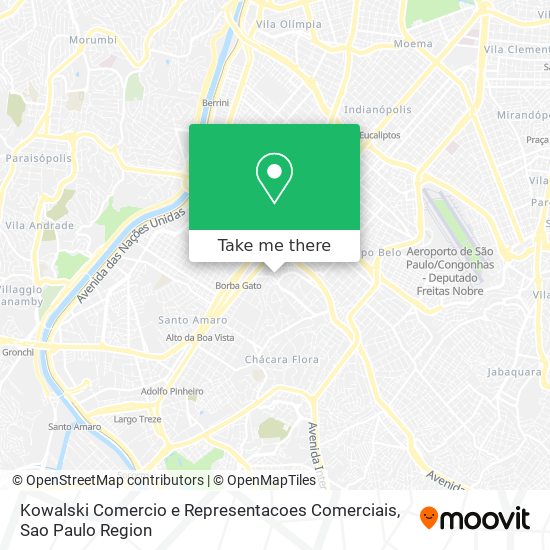 Mapa Kowalski Comercio e Representacoes Comerciais