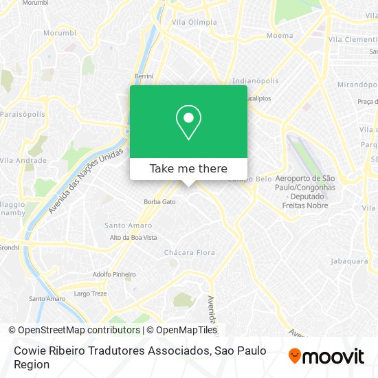 Cowie Ribeiro Tradutores Associados map