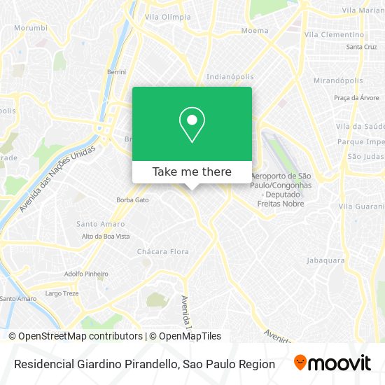Mapa Residencial Giardino Pirandello