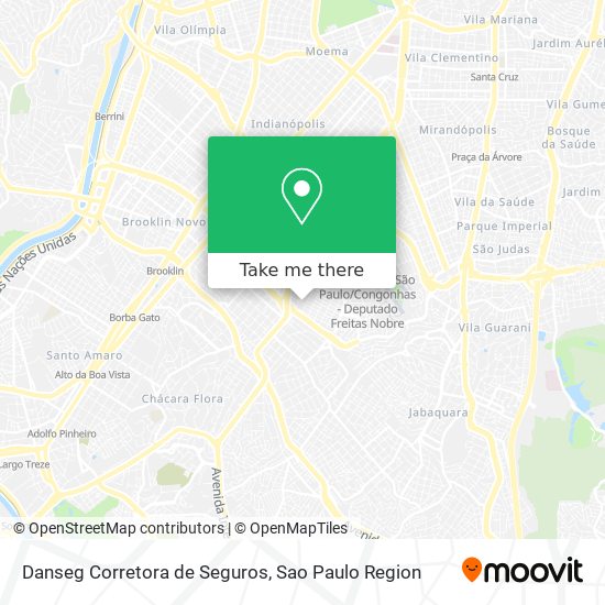 Mapa Danseg Corretora de Seguros