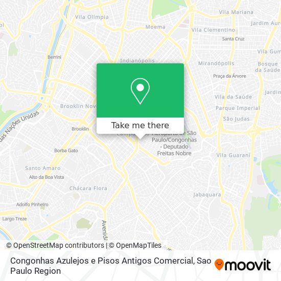 Congonhas Azulejos e Pisos Antigos Comercial map