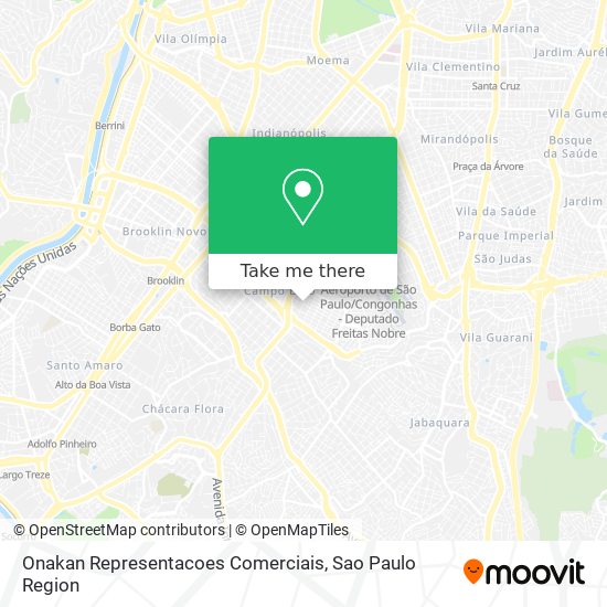 Mapa Onakan Representacoes Comerciais