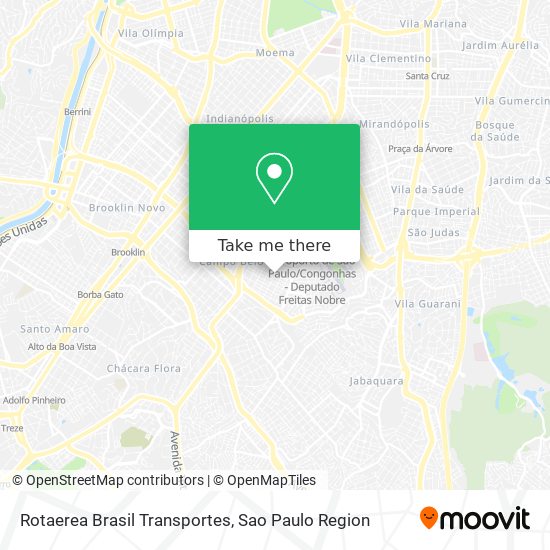 Rotaerea Brasil Transportes map