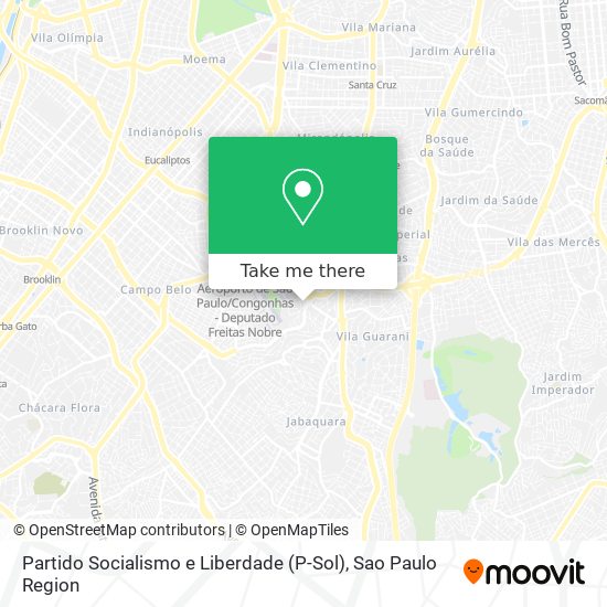 Partido Socialismo e Liberdade (P-Sol) map