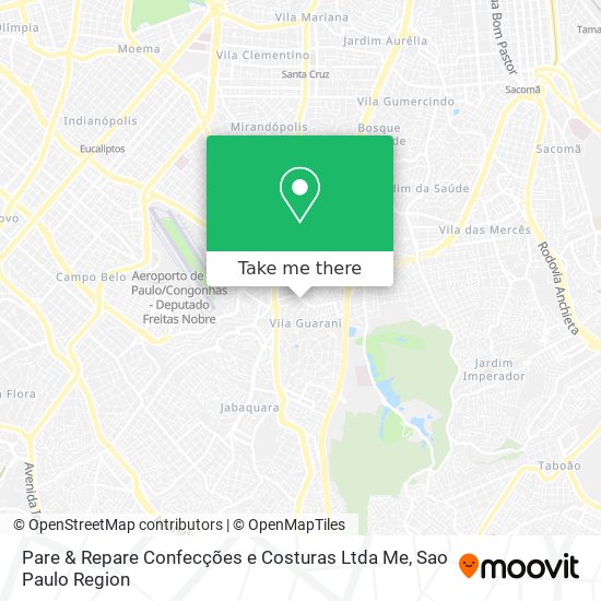 Pare & Repare Confecções e Costuras Ltda Me map