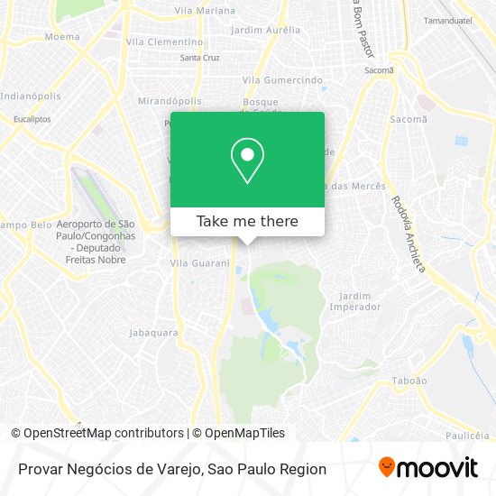 Provar Negócios de Varejo map