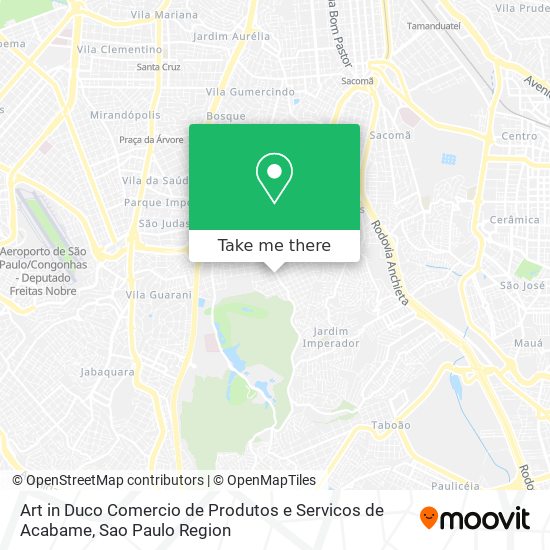 Art in Duco Comercio de Produtos e Servicos de Acabame map