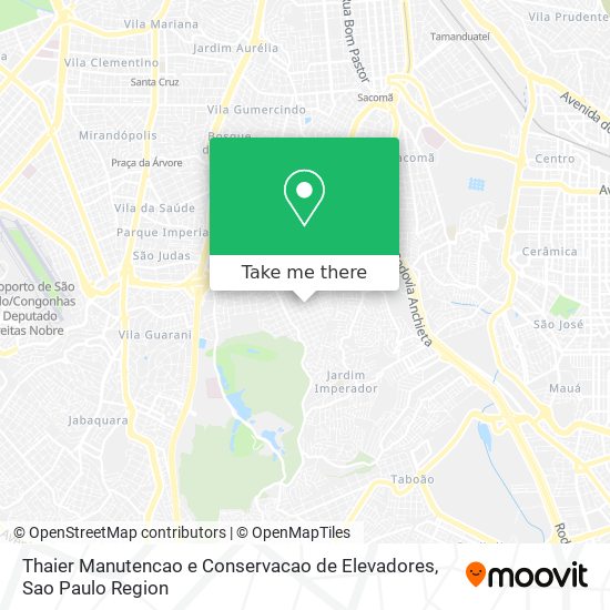 Mapa Thaier Manutencao e Conservacao de Elevadores