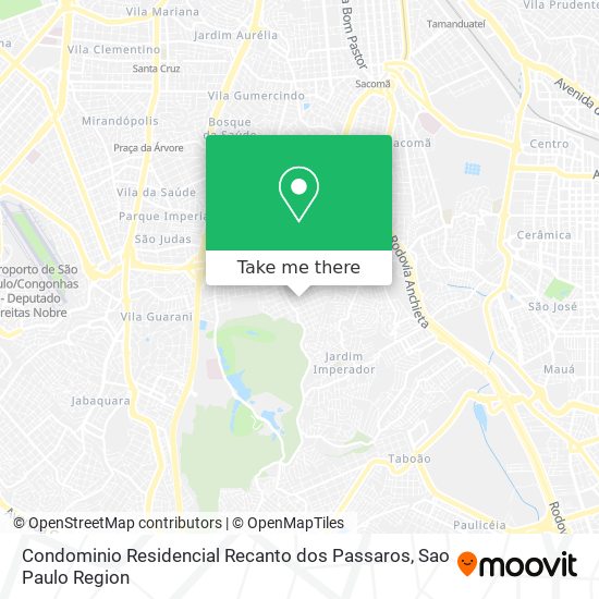 Condominio Residencial Recanto dos Passaros map