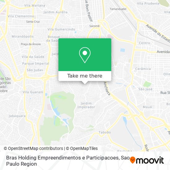 Bras Holding Empreendimentos e Participacoes map