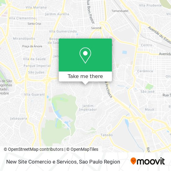 Mapa New Site Comercio e Servicos