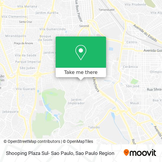 Mapa Shooping Plaza Sul- Sao Paulo