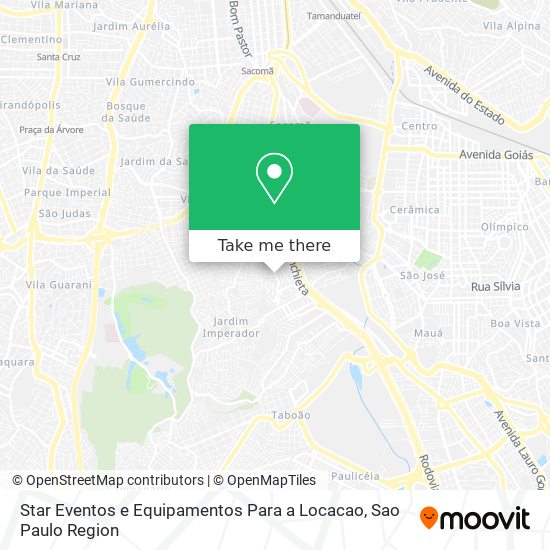 Mapa Star Eventos e Equipamentos Para a Locacao