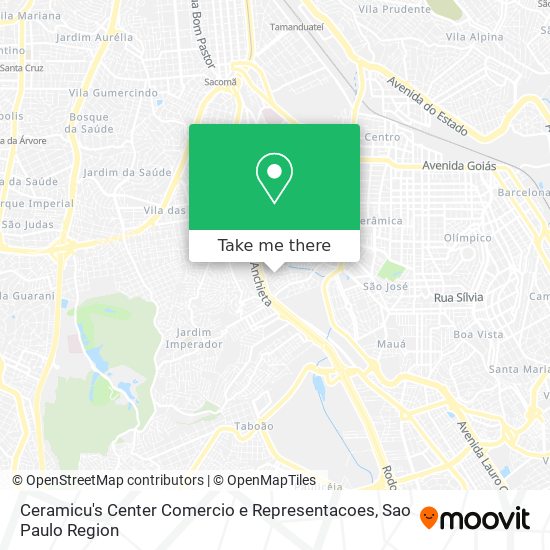 Mapa Ceramicu's Center Comercio e Representacoes