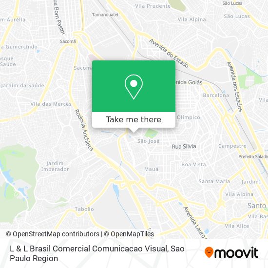 L & L Brasil Comercial Comunicacao Visual map