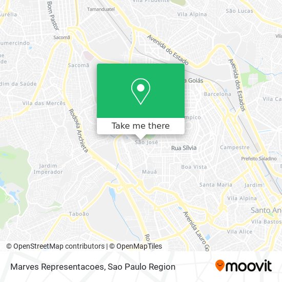 Mapa Marves Representacoes