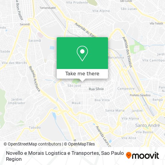 Mapa Novello e Morais Logistica e Transportes