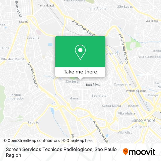 Screen Servicos Tecnicos Radiologicos map