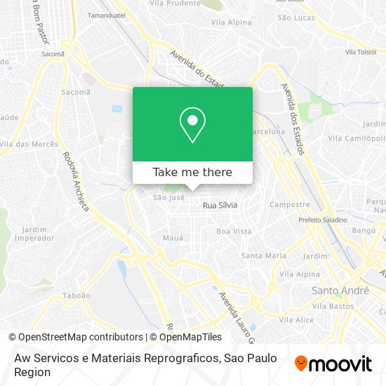 Mapa Aw Servicos e Materiais Reprograficos