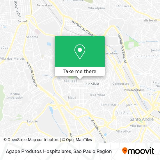 Mapa Agape Produtos Hospitalares