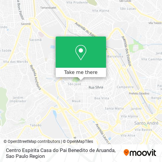 Centro Espírita Casa do Pai Benedito de Aruanda map