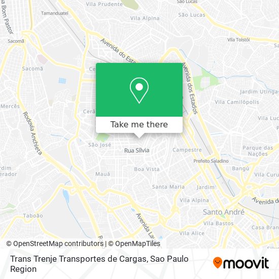 Trans Trenje Transportes de Cargas map