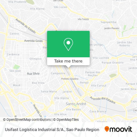 Usifast Logística Industrial S / A. map