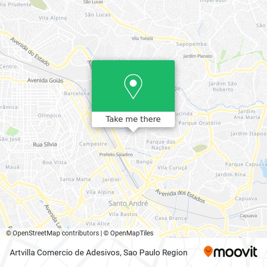 Artvilla Comercio de Adesivos map