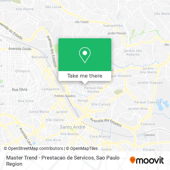 Master Trend - Prestacao de Servicos map