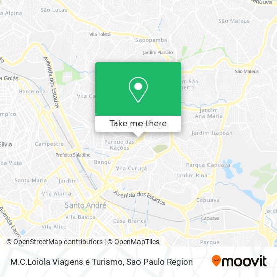 Mapa M.C.Loiola Viagens e Turismo