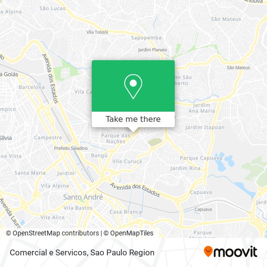 Comercial e Servicos map