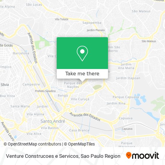 Mapa Venture Construcoes e Servicos