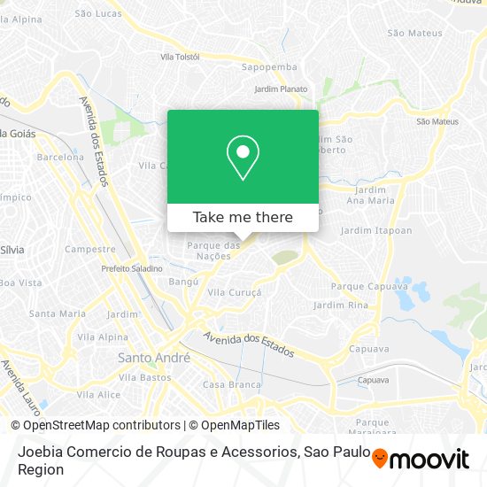 Joebia Comercio de Roupas e Acessorios map