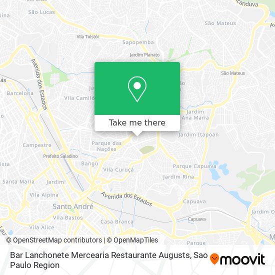 Bar Lanchonete Mercearia Restaurante Augusts map