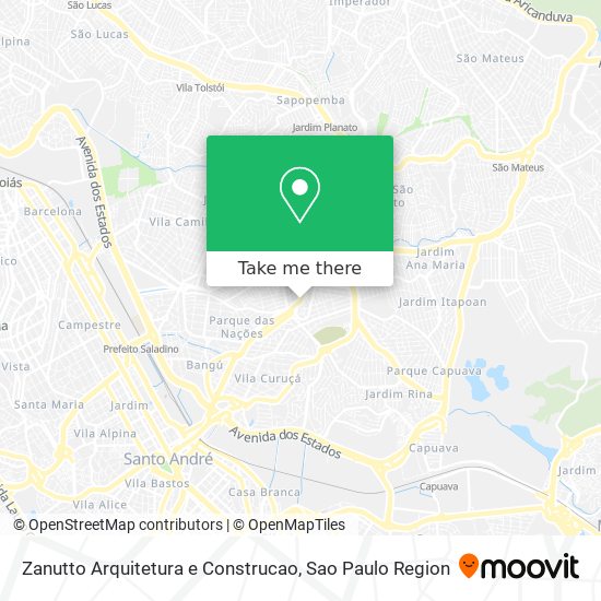 Mapa Zanutto Arquitetura e Construcao