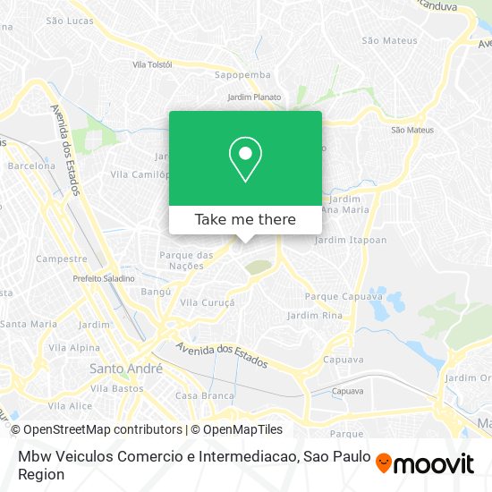 Mapa Mbw Veiculos Comercio e Intermediacao