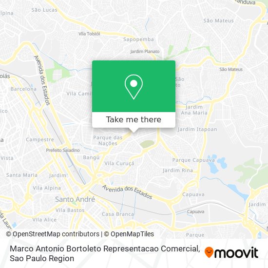 Marco Antonio Bortoleto Representacao Comercial map