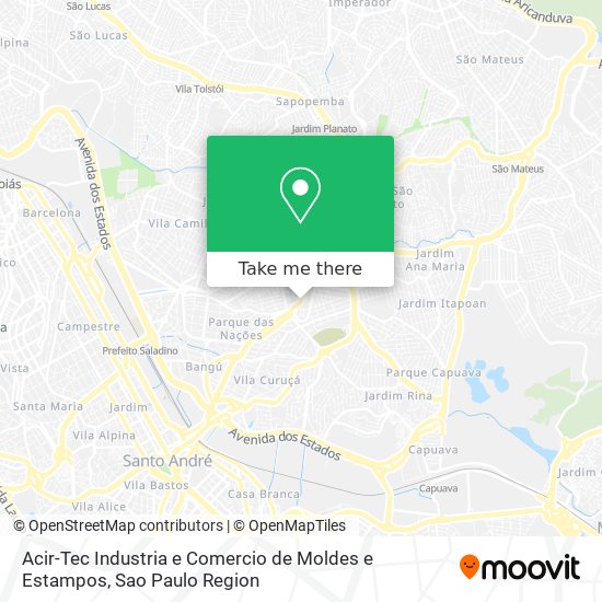 Acir-Tec Industria e Comercio de Moldes e Estampos map