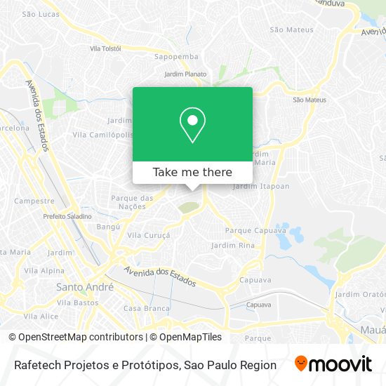 Mapa Rafetech Projetos e Protótipos