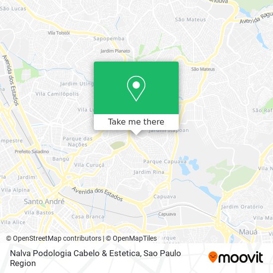 Mapa Nalva Podologia Cabelo & Estetica