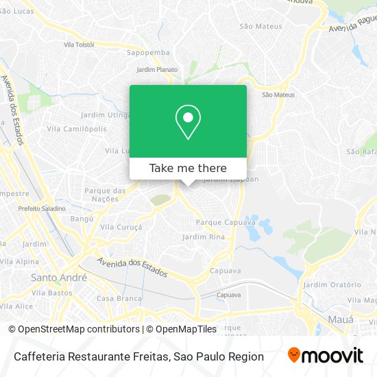 Mapa Caffeteria Restaurante Freitas