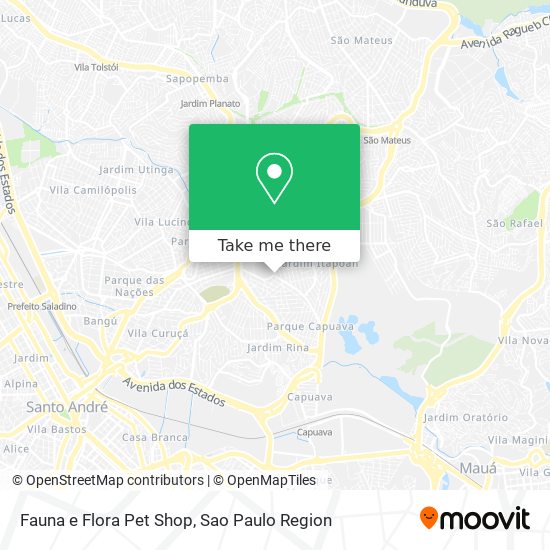 Mapa Fauna e Flora Pet Shop