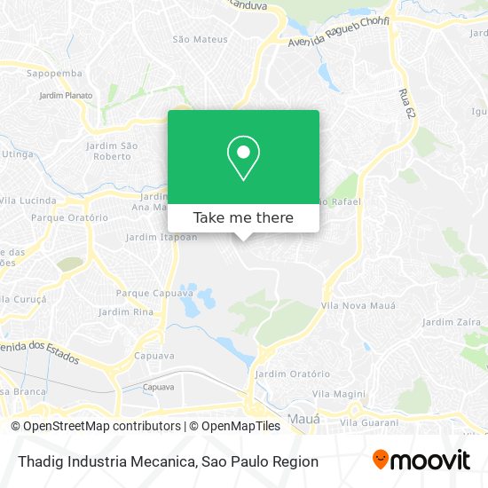 Mapa Thadig Industria Mecanica