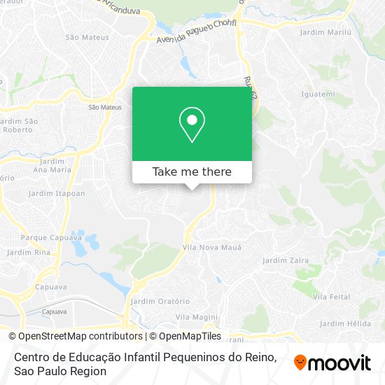 Centro de Educação Infantil Pequeninos do Reino map