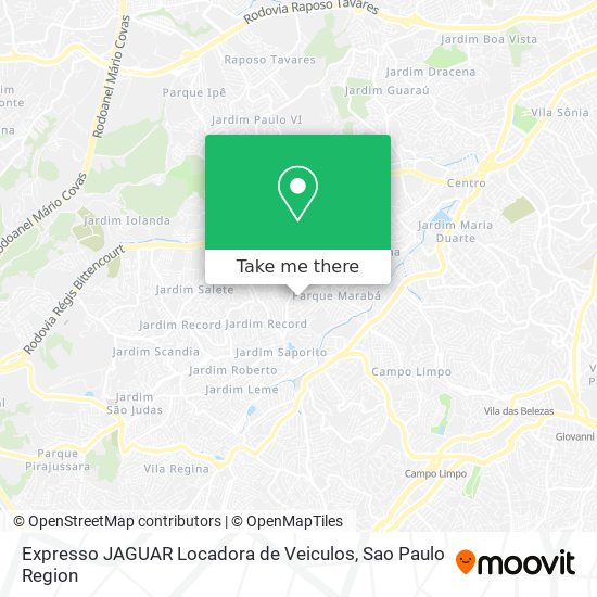Expresso JAGUAR Locadora de Veiculos map